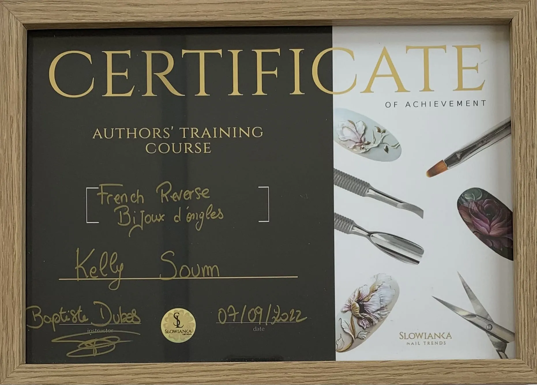 Certificat French Reverse